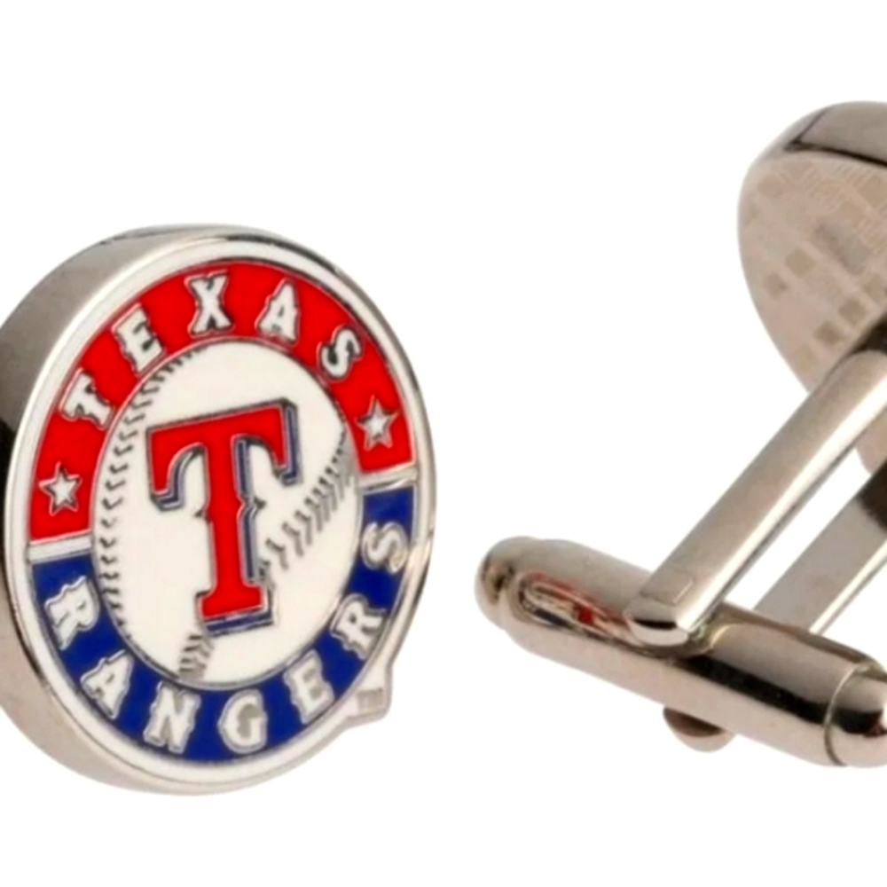 New in box Texas Rangers logo cufflinks mlb